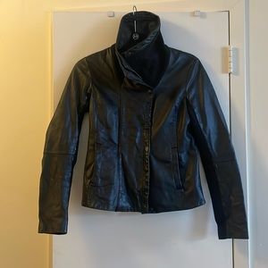 Black leather jacket - Dawn Levy, size XS